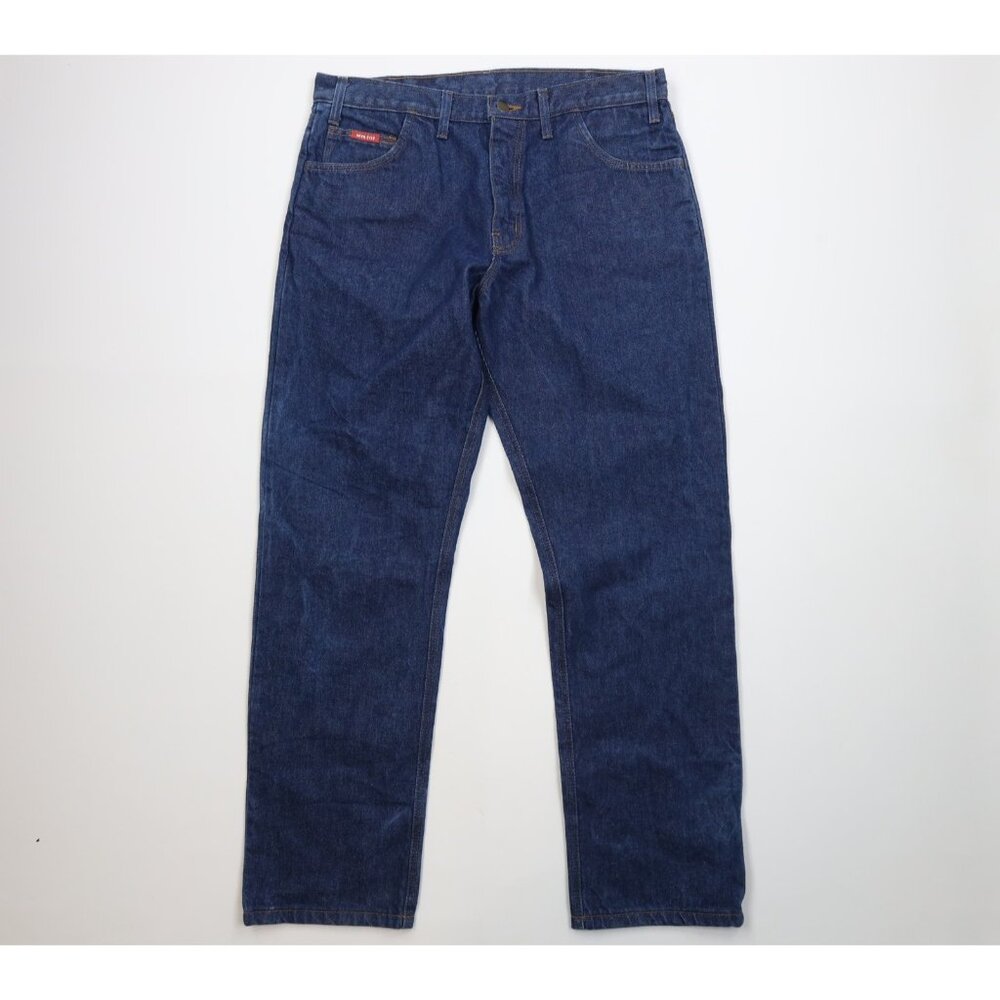 Big Bill FR Mens 36x34 Fire Flame Resistant Bootcut Denim Jeans Workwear Blue